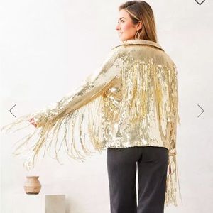 Gold Fringe Jacket